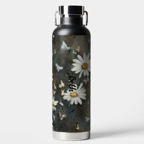 Customizable Daisy Stainless Steel Water Bottle
