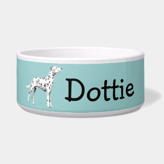 Customizable Dalmatian Dog Bowl