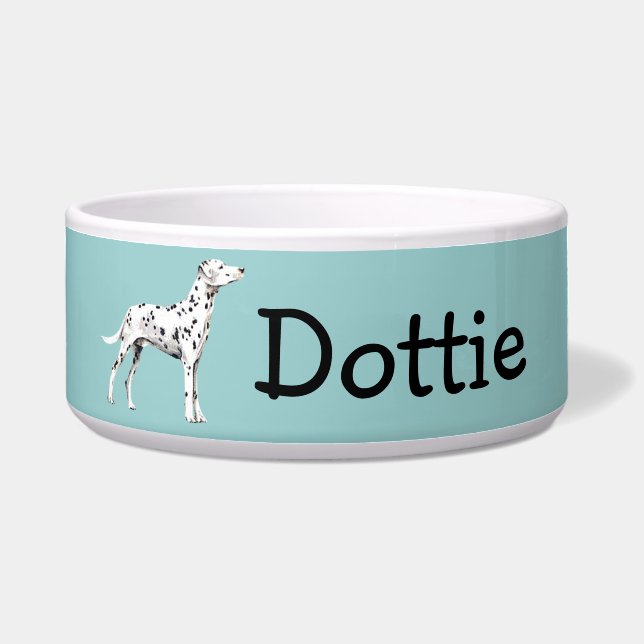 Customizable Dalmatian Dog Bowl (Front)