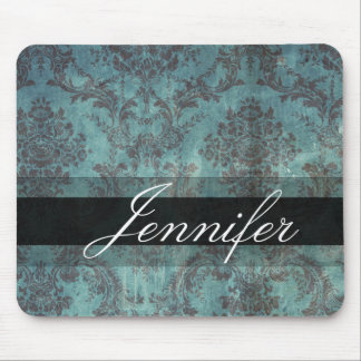 Customizable damask design mouse pad