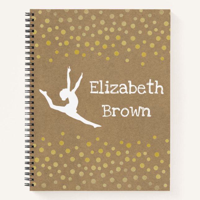 Customizable Dancer Kraft Paper Notebook (Front)