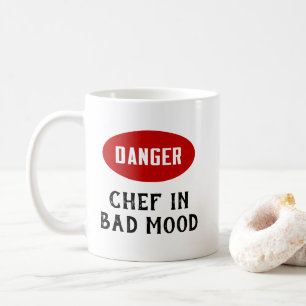 Customizable Danger Chef in Bad Mood Coffee Mug