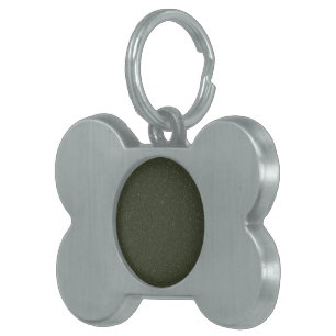 Customizable Dark Moss Noise Framed Pet Tag
