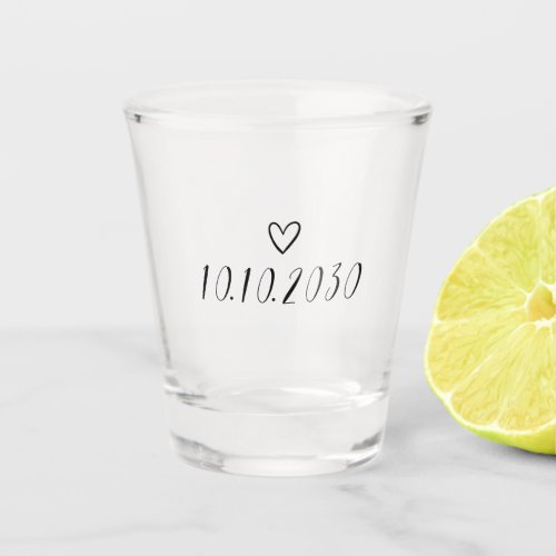 Customizable Date Text Create Your Own Shot Glass