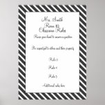Customizable Decorative Classroom Rules Poster at Zazzle