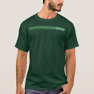 Customizable Deep Forest Green Mens Modern T-Shirt