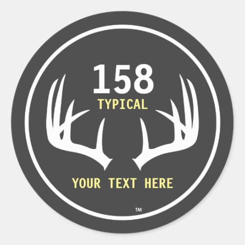 Customizable Deer Hunting Score Sticker