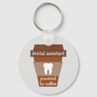 Customizable Dental Assistant Powered By Coffee Keychain