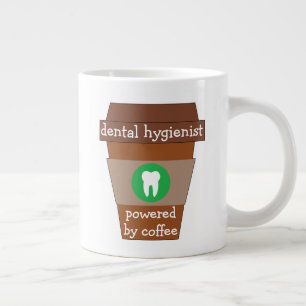 Customizable Dental Hygienist Powered By Coffee Giant Coffee Mug