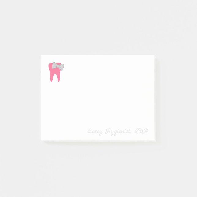 Customizable dental sticky note (Front)