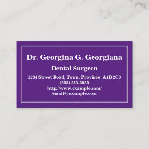 Customizable Dental Surgeon Business Card