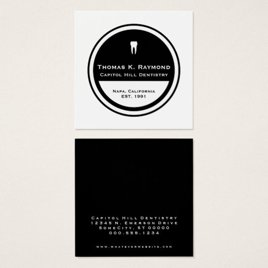 Customizable Dentistry Circle (Front & Back)