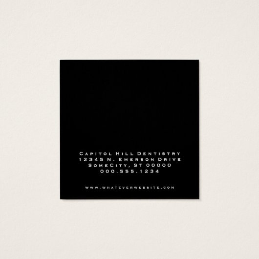 Customizable Dentistry Circle (Back)