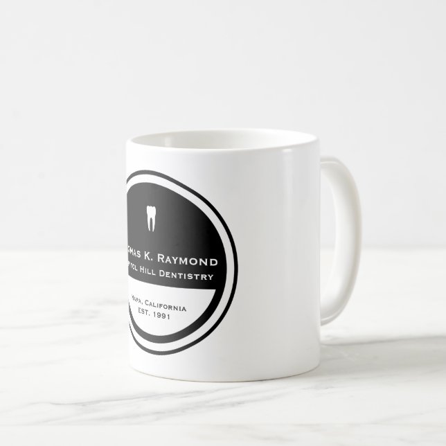 Customizable Dentistry Circle Coffee Mug (Front Right)