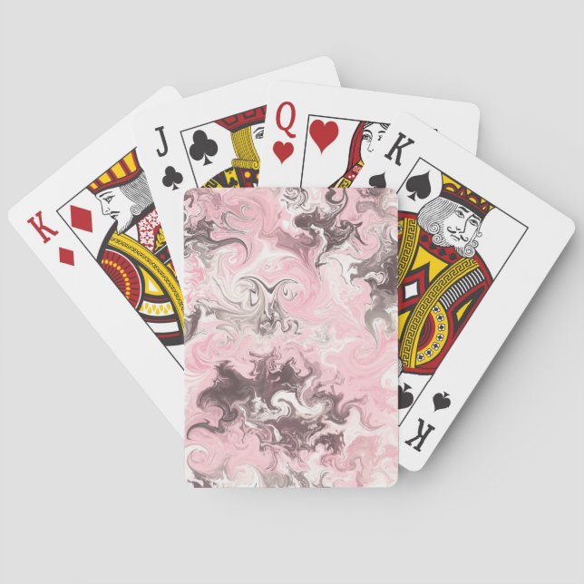 Customizable Design Paint Abstract Poker Cards (Back)