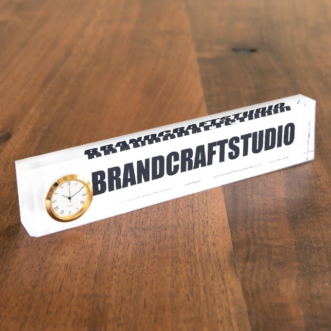 Customizable Desk Name Plate (Side)