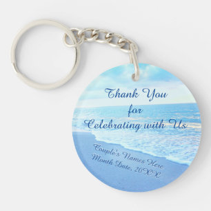 Customizable Destination Wedding Gifts for Guests Keychain