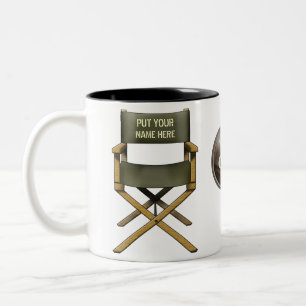 Customizable director's chair mug