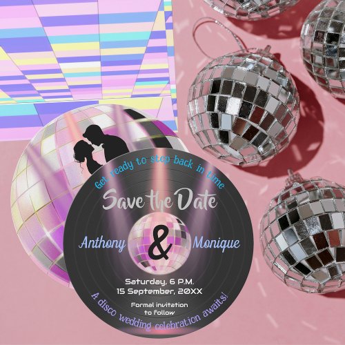 Customizable Disco Save the Date Invitation