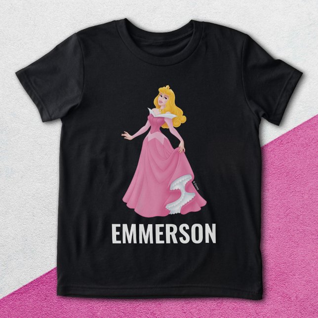 Customizable Disney Princess Aurora Tri-Blend Shirt (Shirt on background)