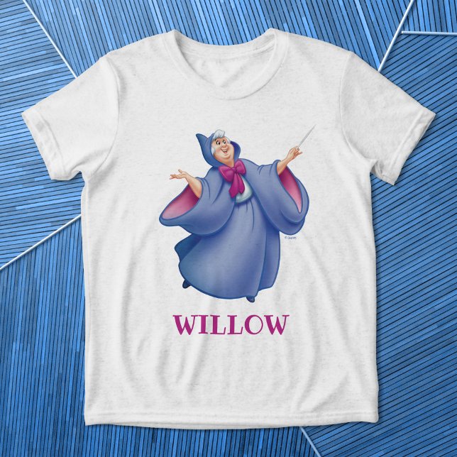 Customizable Disney Princess - Fairy Godmother Tri-Blend Shirt (Shirt on background)
