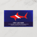 Customizable Dive Flag Shark Scuba Business Cards at Zazzle