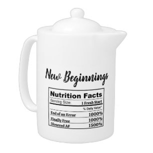 Customizable Divorced AF Newly Single Funny Gift Teapot
