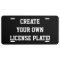 Customizable DIY Aluminum License Plates