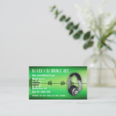 CUSTOMIZABLE DJ Business Card (Standing Front)