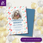 Customizable Dog Birthday Party Invitation<br><div class="desc">This Dog Birthday Party Invitation will be paw-sitively perfect for your pup’s big day! Make your furry friend the star of the show with this adorable and fully customizable Dog Birthday Party Invitation. Designed with love for devoted dog moms and dads, this heartwarming invite is ideal for celebrating your pup's...</div>