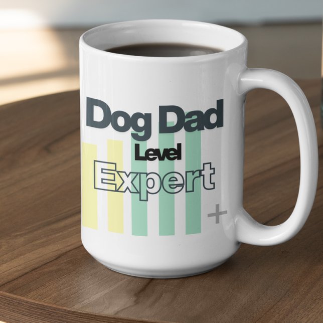 Customizable Dog Dad Level Expert Coffee Mug (Creator Uploaded)