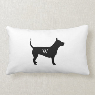 Customizable Dog Silhouette Pillow