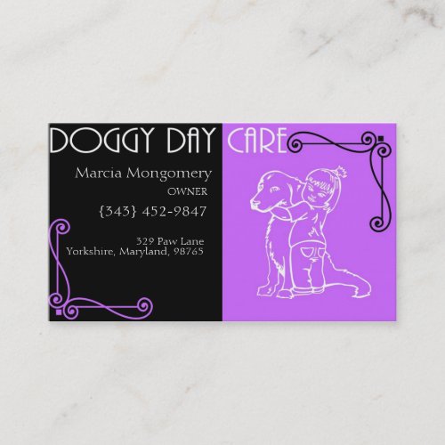 Customizable Doggy Day Care Business Card
