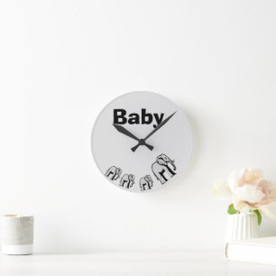 Customizable Double-Faced Elephant Clock