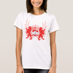 Customizable Double Lions 3 Yellow Stars Prtct Fam T-Shirt