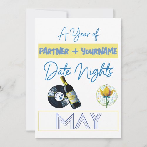 Customizable double_sided note card for May