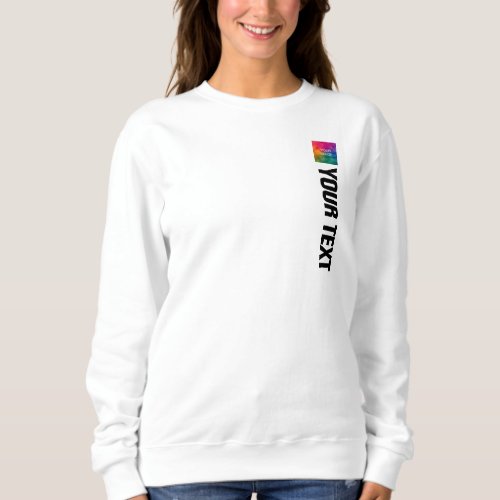 Customizable Double Sided Print Womens Modern Sweatshirt