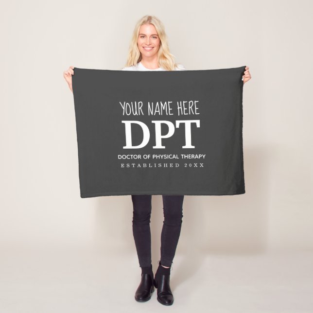 Customizable DPT Physical Therapy Fleece Blanket (In Situ)