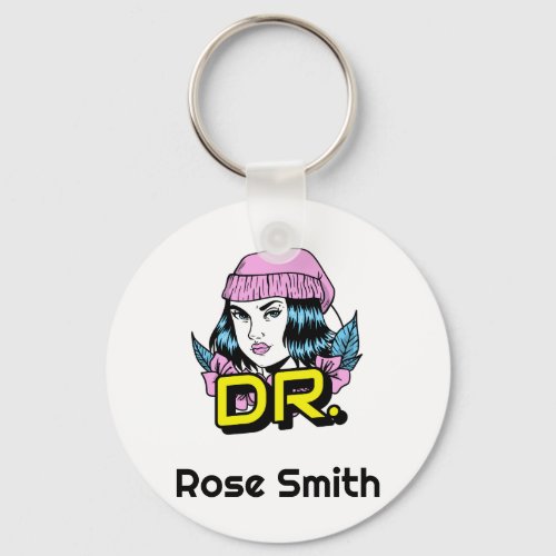 Customizable Dr PhD Doctor Graduation Gift Keychain