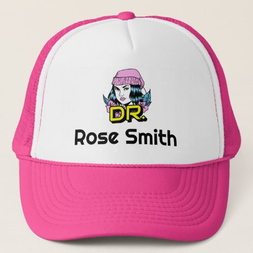 Customizable Dr PhD Doctor Graduation Gift Trucker Hat