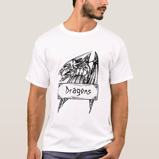 Customizable Dragon Banner T-Shirt 4