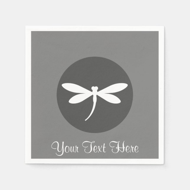 Customizable Dragonfly Napkins (Front)