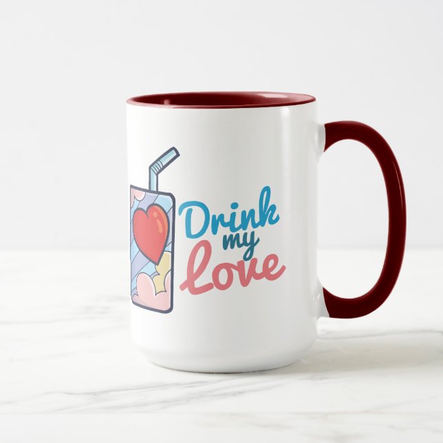 Customizable Drink My Love Mug (Right)