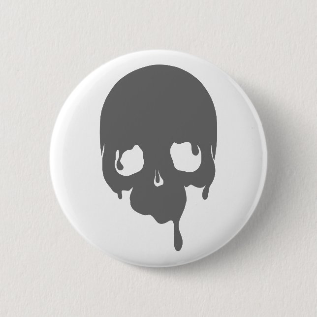 Customizable Dripping Skull Button (Front)