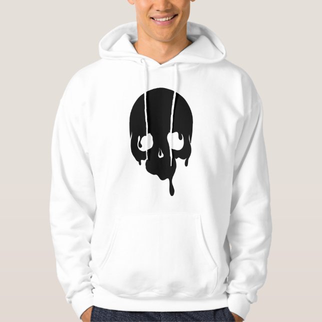 Customizable Dripping Skull Hoodie (Front)