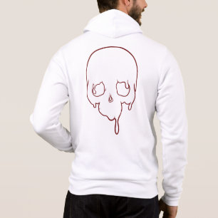 Customizable Dripping Skull Outline Hoodie