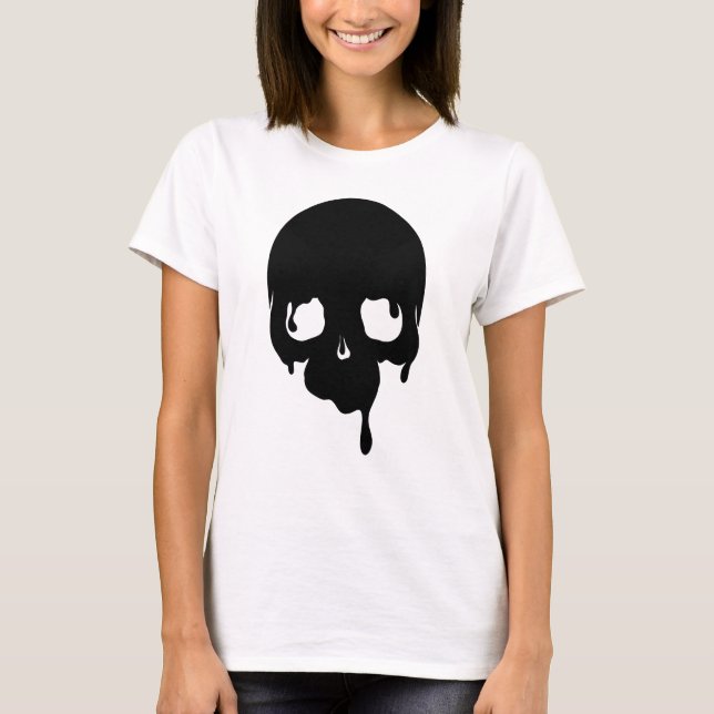 Customizable Dripping Skull T-Shirt (Front)