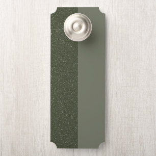Customizable Dual-Tone Green Door Hanger