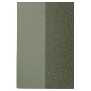 Customizable Dual-Tone Moss Green Metal Art