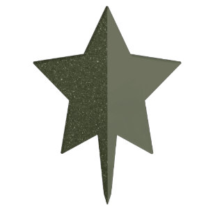 Customizable Dual-Tone Star Cake Pick Topper